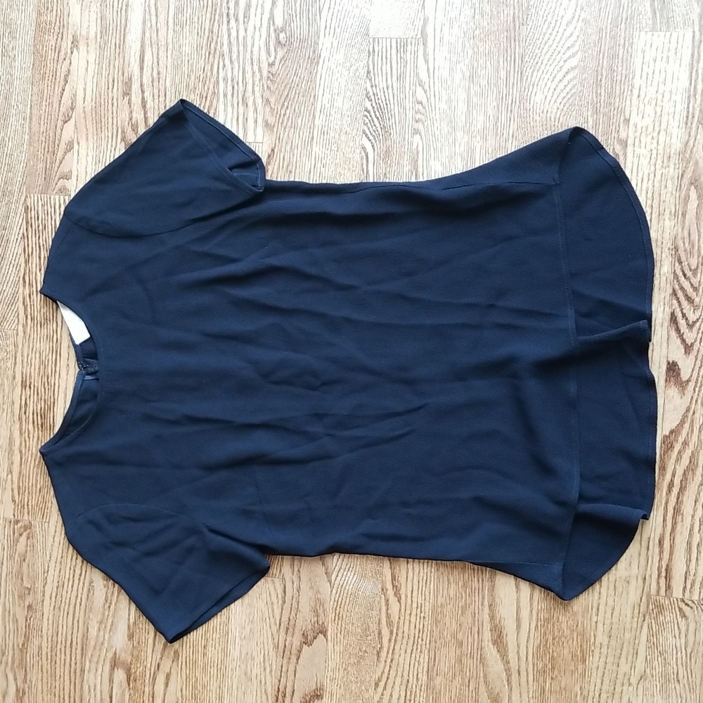 (XS) MICHAEL Michael Kors Classic 100% Rayon Short Sleeve T-Shirt Loose Fit Hem
